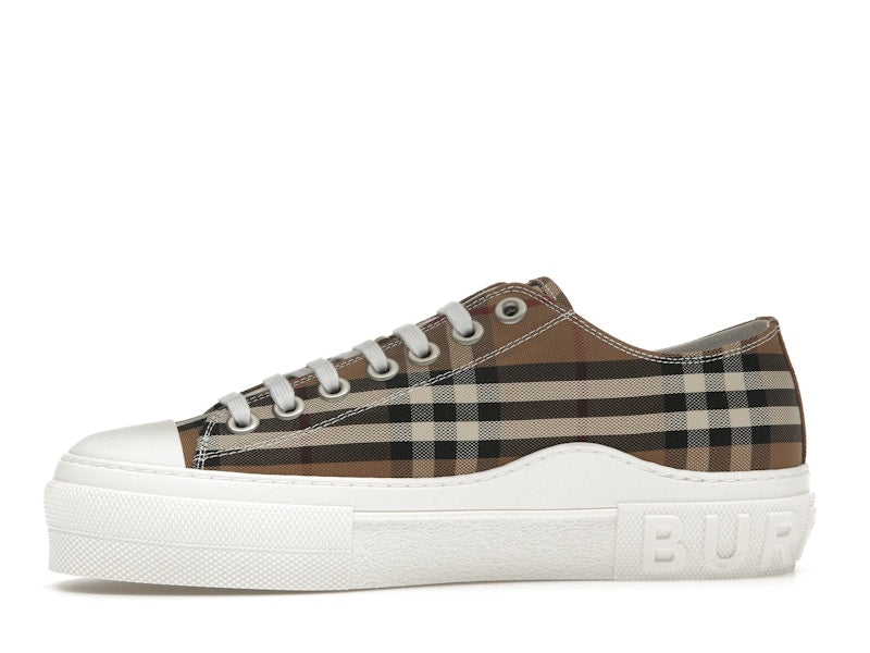 Burberry Vintage Check Cotton Sneakers Birch Brown