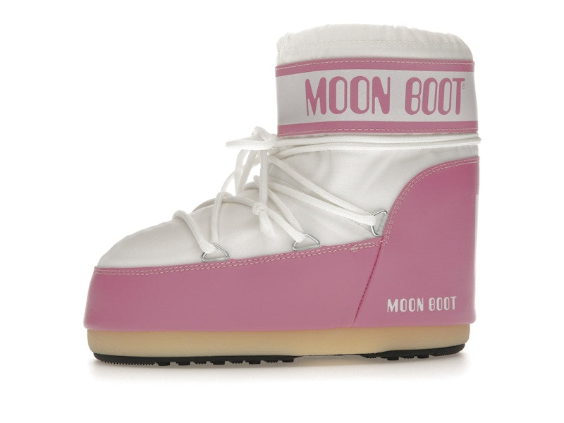 Moon Boot Icon Nylon Low Boot Pink White