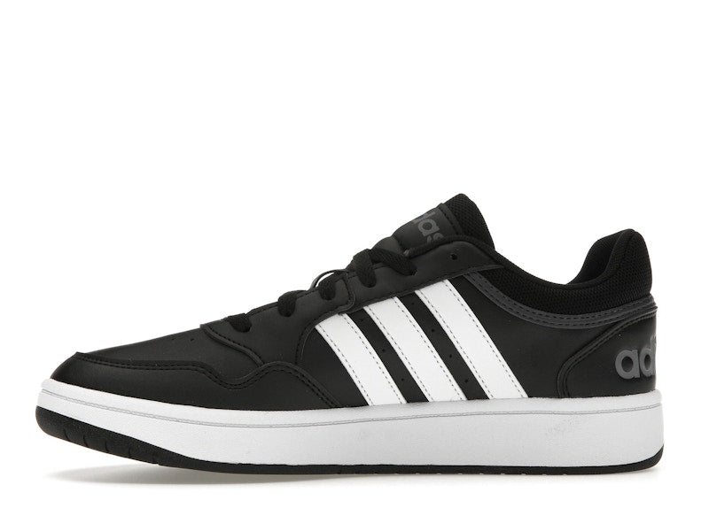 adidas Hoops 3.0 Low Black White Stripes
