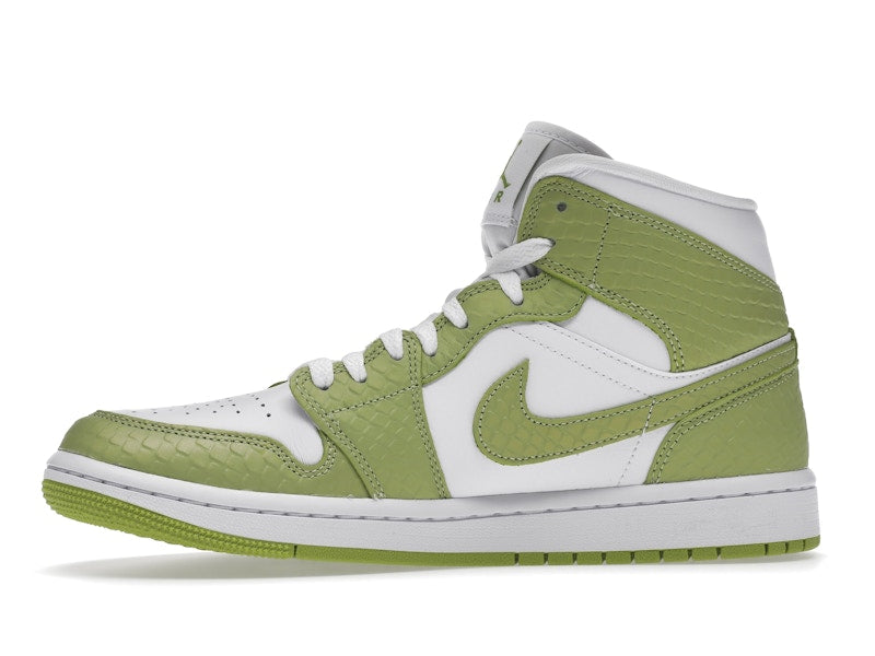 Jordan 1 Mid Green Python (Women's)