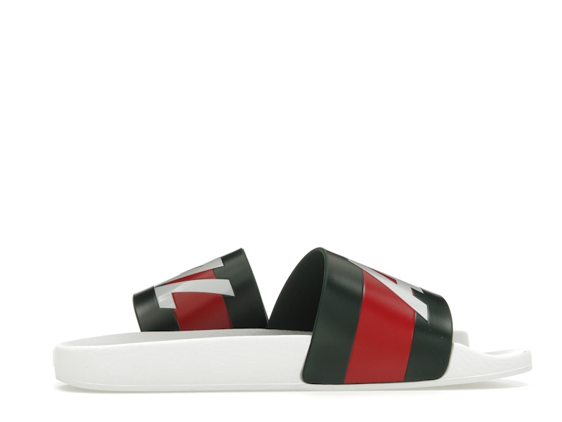 Palace x Gucci Logo Web Slide Sandal White