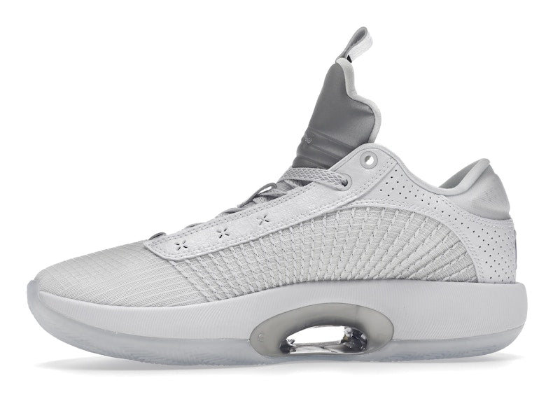 Jordan XXXV Low Metallic Silver (Clear Sole)