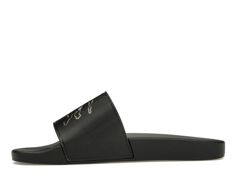 Burberry Check EKD Motif Slide Black