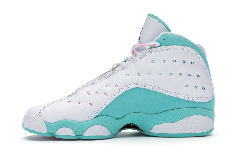 Jordan 13 Retro White Soar Green Pink (GS)