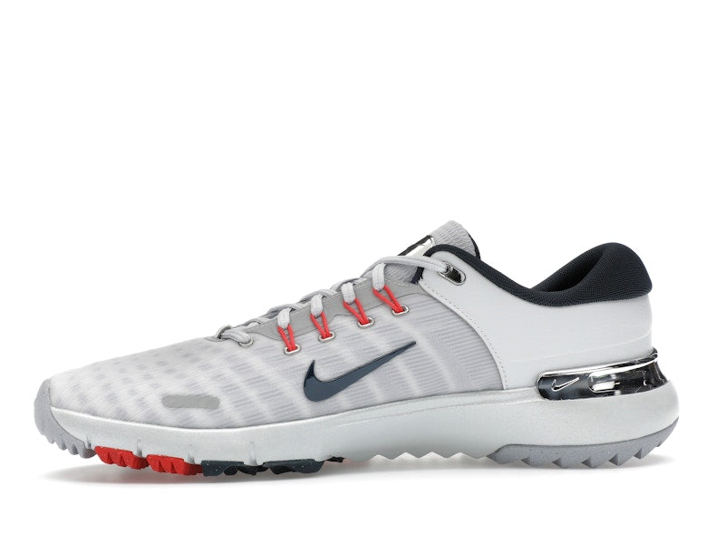 Nike Free Golf Pure Platinum Light Crimson Wolf Grey Armory Navy