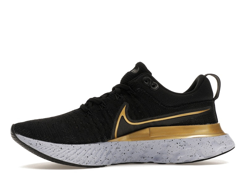 Nike React Infinity Run Flyknit 2 Black Metallic Gold (Women's)