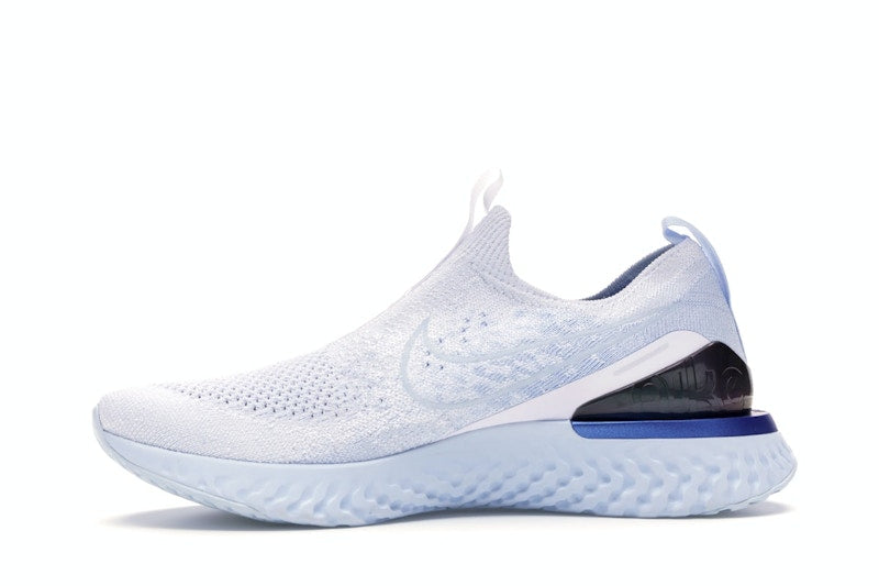 Nike Epic Phantom React Flyknit White Hydrogen Blue (Women's)