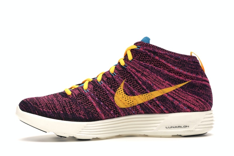 Nike Lunar Flyknit Chukka Grand Purple Laser Orange