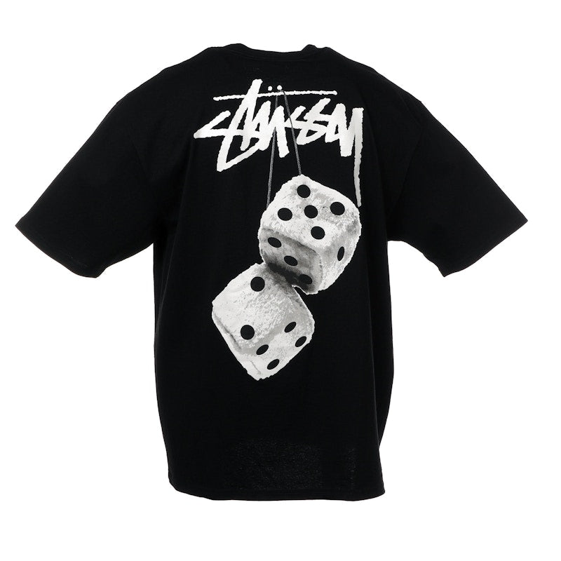 Stussy Fuzzy Dice Tee Black