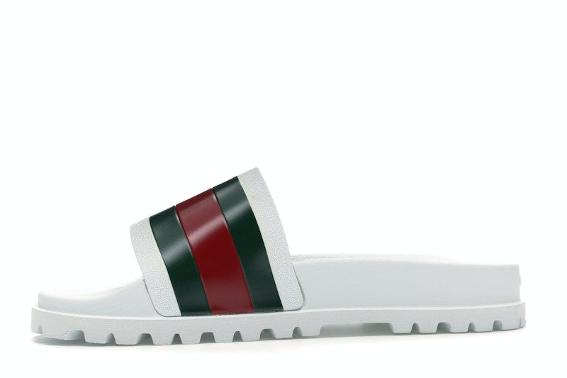 Gucci Web Slide Sandal White