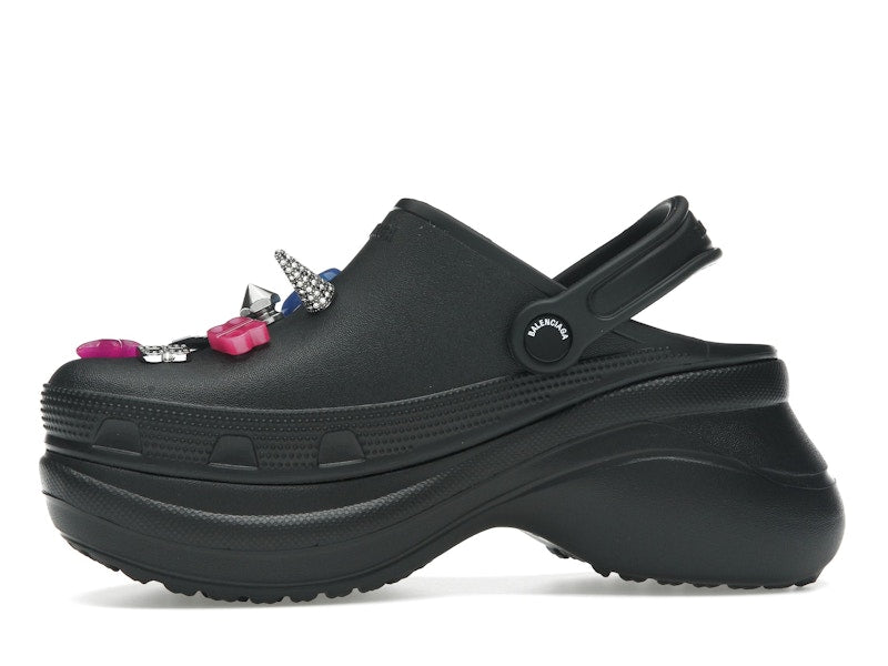 Balenciaga x Crocs Mule Black Multicolor Jibbitz (Women's)