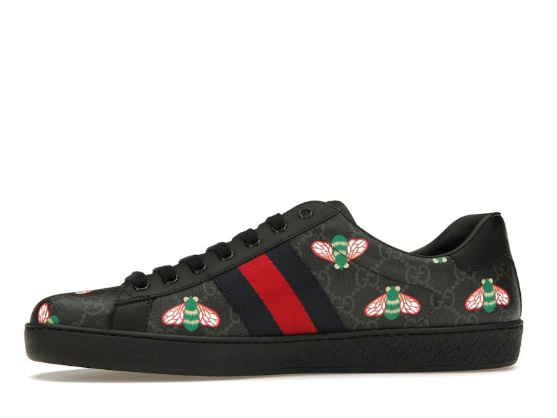 Gucci Ace Bee Print Black