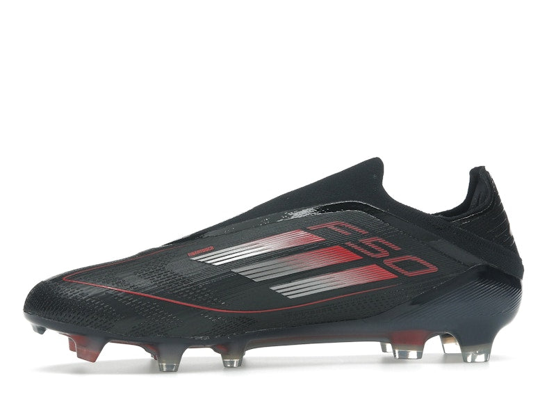 adidas F50 Elite Laceless FG Core Black Iron Metallic Lucid Red