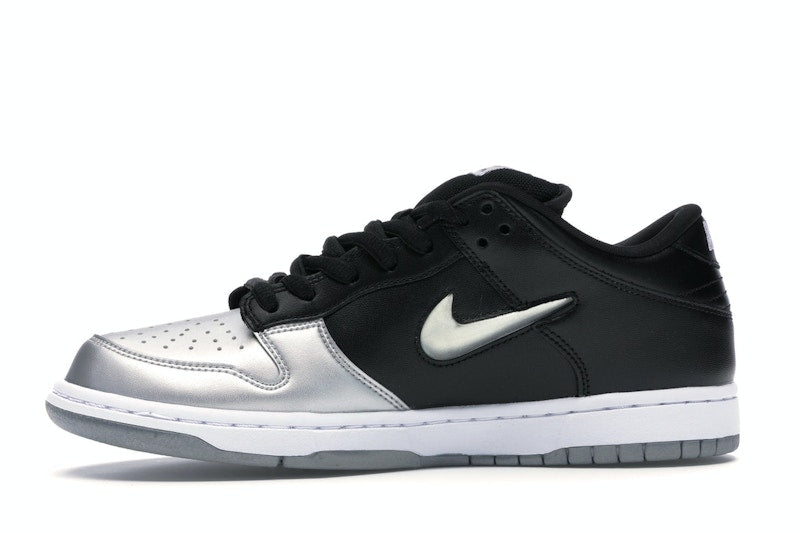 Nike SB Dunk Low Supreme Jewel Swoosh Silver