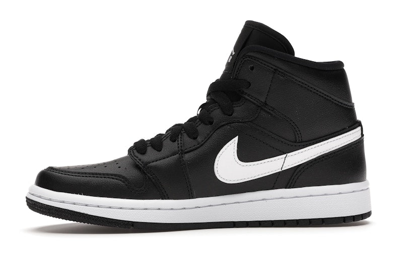 Jordan 1 Mid Black White (Women's)