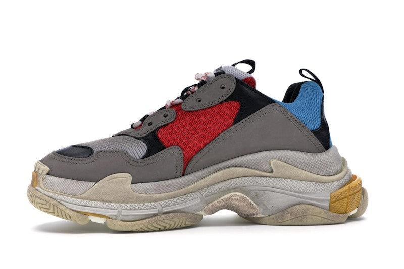Balenciaga Triple S Grey Red Blue (2018 Reissue)