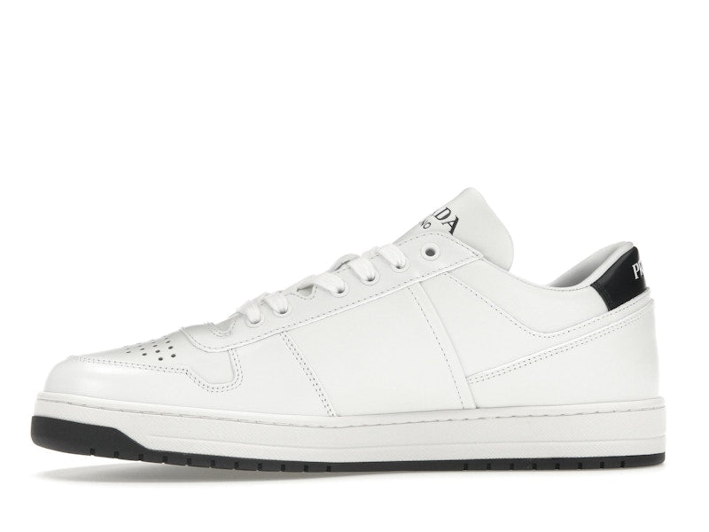 Prada Downtown Low Top Sneakers Leather White White Black