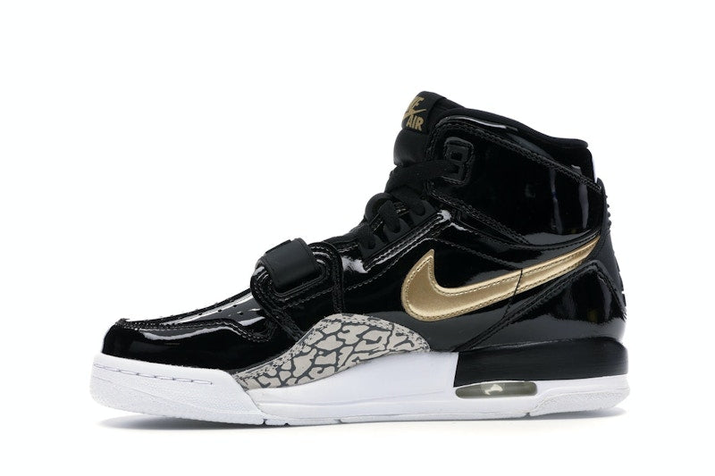 Jordan Legacy 312 Black Gold Patent (GS)