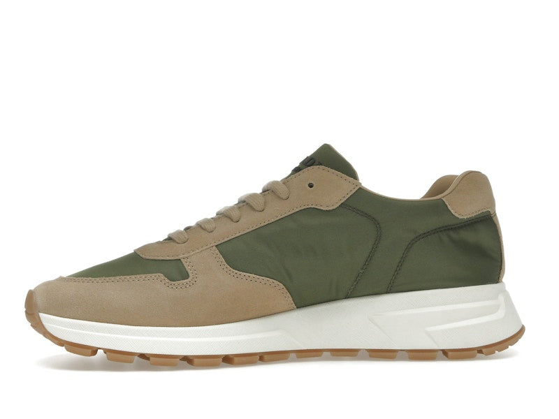 Prada PRAX 01 Sneakers Re-Nylon Brushed Leather Ecru Military