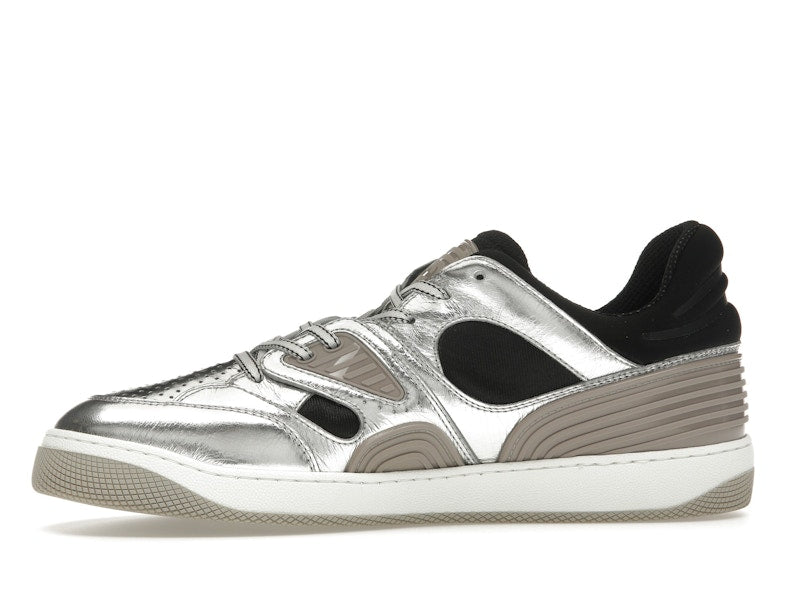 Gucci Basket Low Silver Black