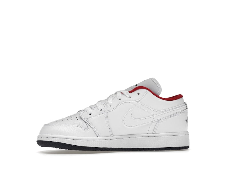 Jordan 1 Low White Gym Red Black (GS)