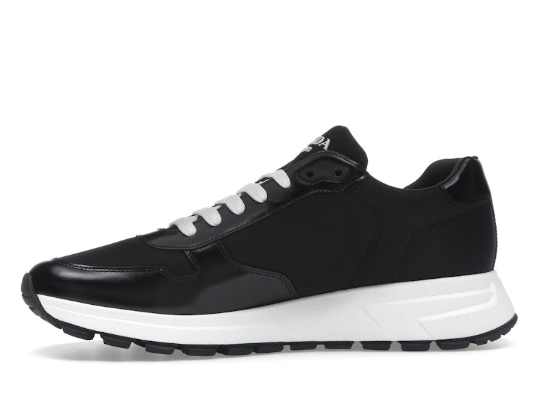 Prada PRAX 01 Sneakers Re-Nylon Brushed Leather Black White