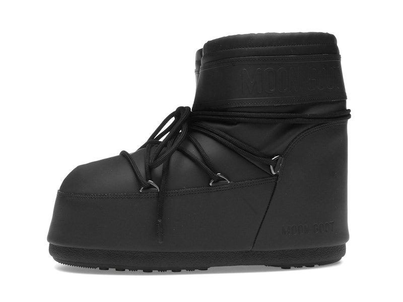 Moon Boot Icon Rubber Low Boot Black