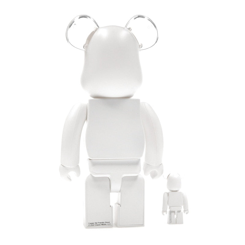 Bearbrick Casper the Friendly Ghost 100% & 400% Set White