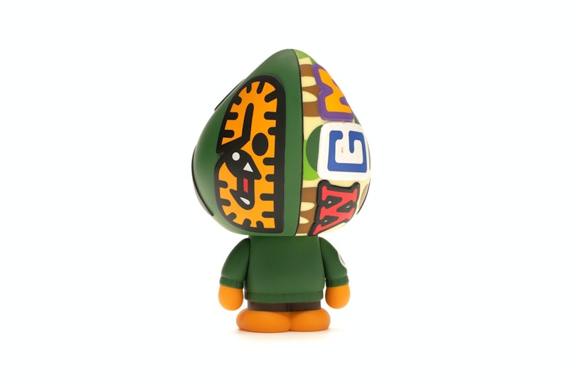 BAPE Baby Milo Shark Hoodie Vinyl Toy Green
