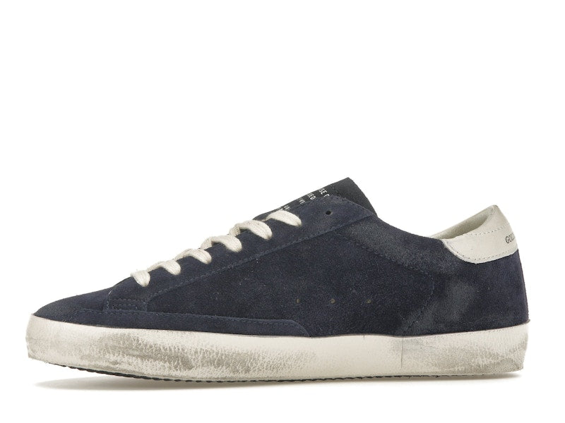 Golden Goose Super-Star Navy Suede White