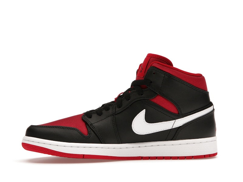 Jordan 1 Mid Black Gym Red White