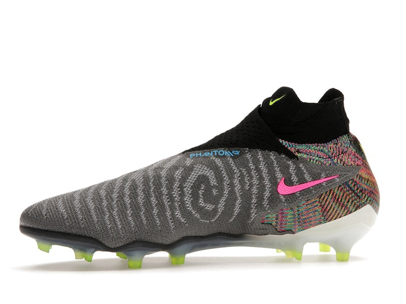 Nike Gripknit Phantom GX Elite Dynamic Fit Fusion FG Black White Blue Glow Volt