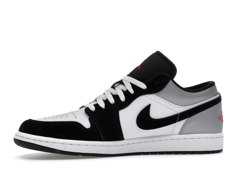 Jordan 1 Low SE White Fire Red Black Matte Silver