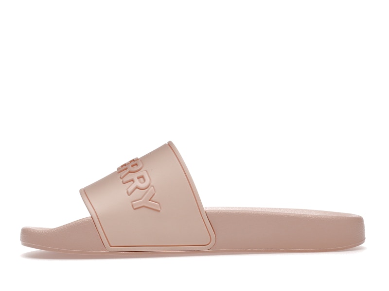Burberry Embossed Logo Slides Peach Pink (Women's)