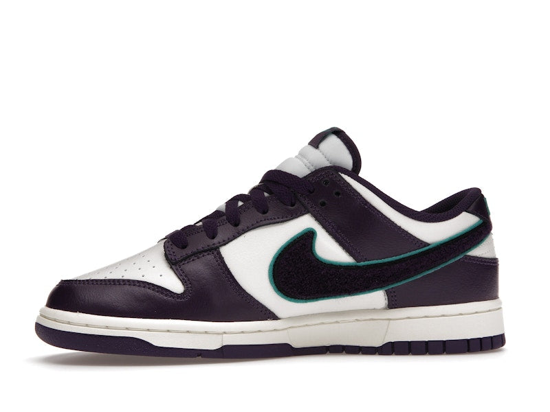 Nike Dunk Low Chenille Swoosh Sail Grand Purple