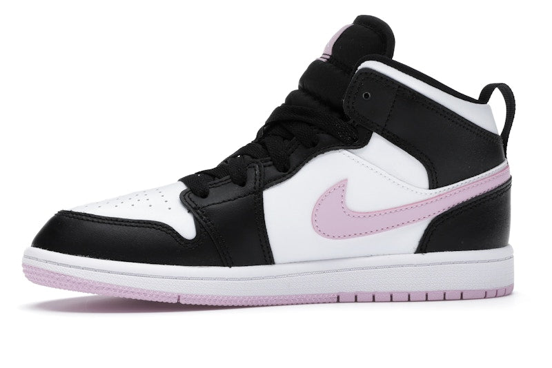 Jordan 1 Mid White Black Light Arctic Pink (PS)