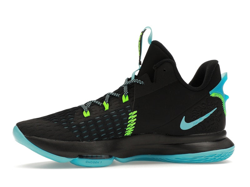 Nike LeBron Witness 5 Black Light Blue Fury