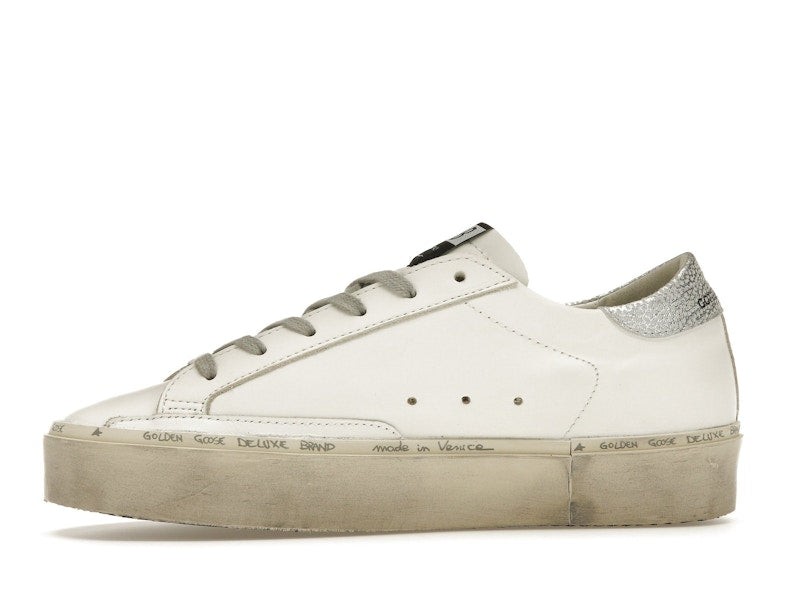Golden Goose Hi Star White Silver (Women's)