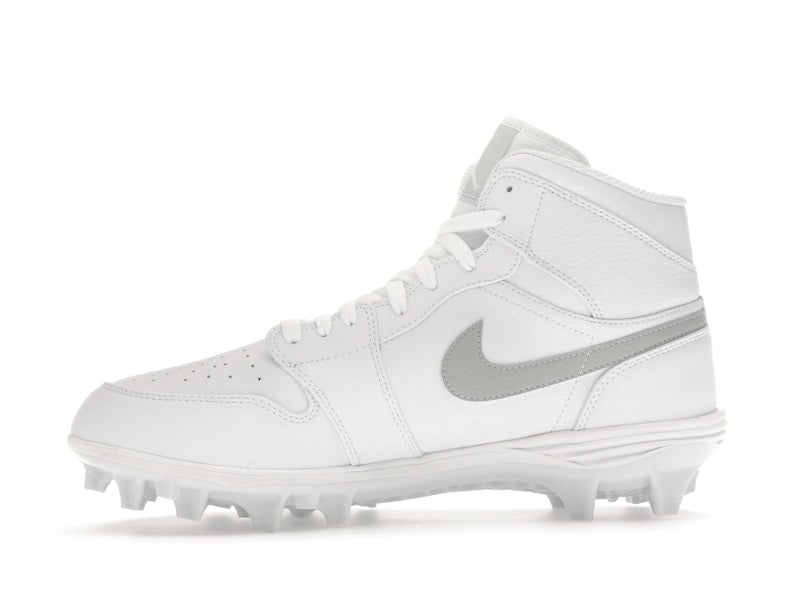 Jordan 1 Mid TD Cleat White Grey Fog