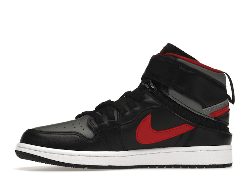 Jordan 1 High FlyEase Black Gym Red Smoke Grey