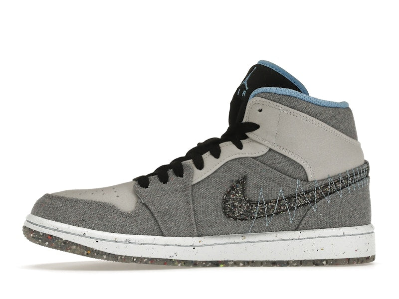 Jordan 1 Mid Crater Grey University Blue