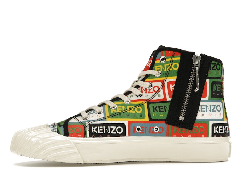 Kenzo School High Top Trainers Multi