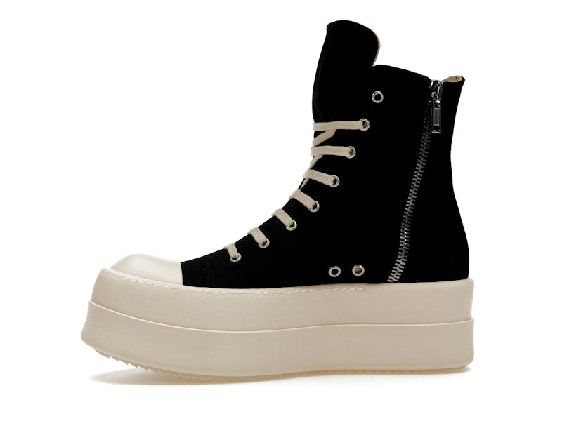 Rick Owens DRKSHDW Mega Bumper Canvas Sneaks Black Milk