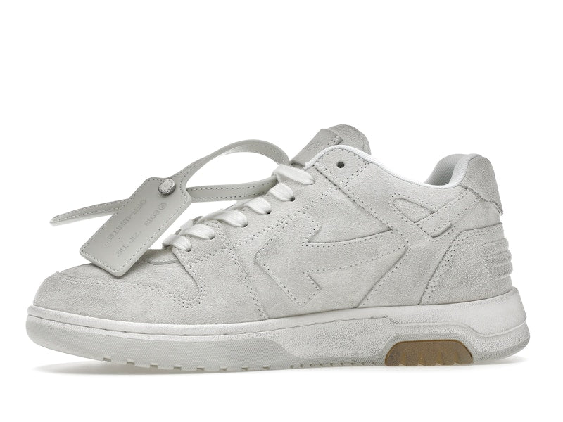 OFF-WHITE Out Of Office OOO Low Tops Vintage Suede Destressed White