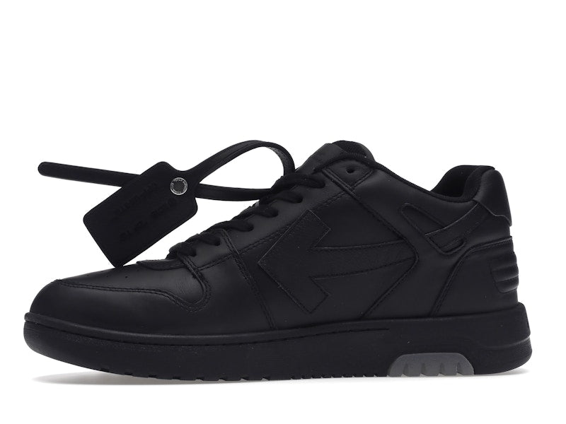 OFF-WHITE Out Of Office OOO "For Walking" Low Tops Black White