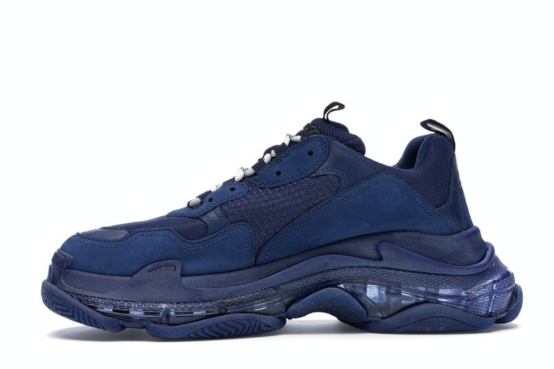 Balenciaga Triple S Clear Sole Navy