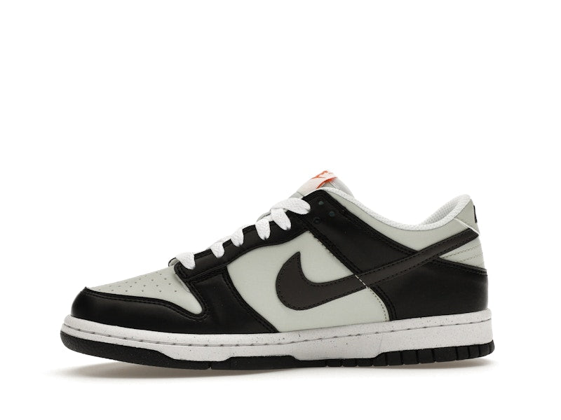 Nike Dunk Low Black Bright Mandarin Mini Swoosh (GS)