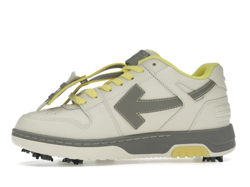 OFF-WHITE Out Of Office OOO Low Tops Golf Paris Hilinski Gray Yellow