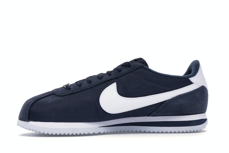 Nike Cortez Basic Nylon Obsidian White-Metallic Silver