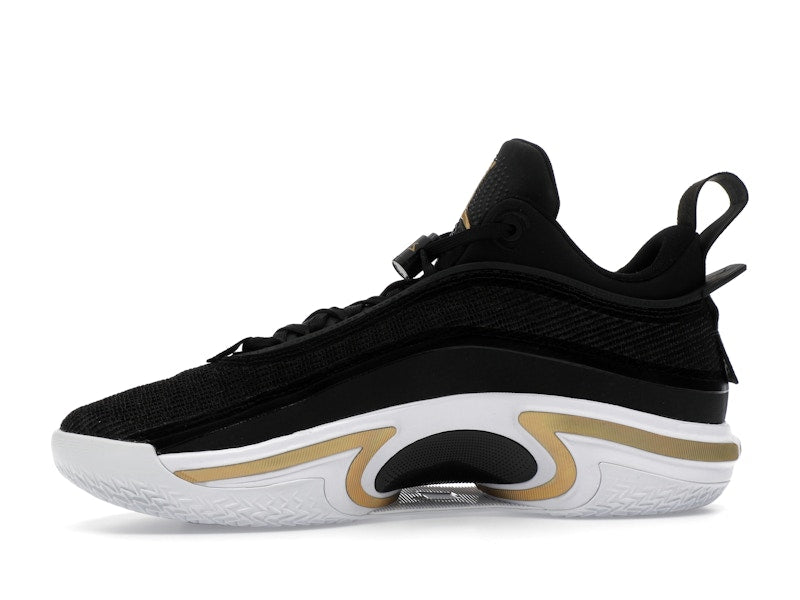 Jordan 36 Low PF Black Gold (White Sole)